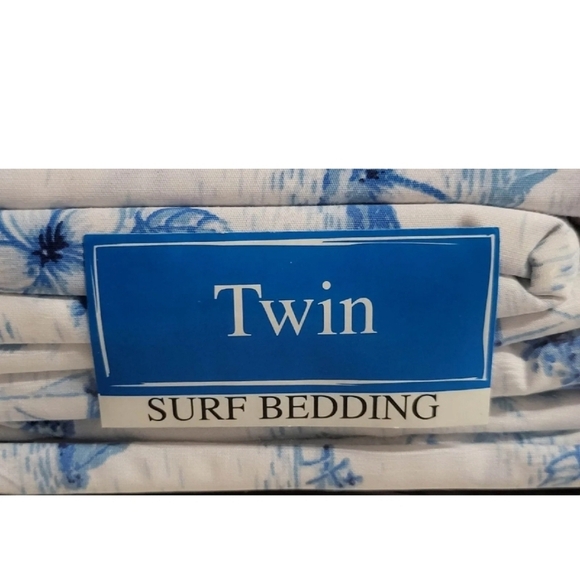 RARE DEAN MILLER SURF BEDDING BALI  Twin  Sheet Set  100% COMBED COTTON  NEW - Picture 3 of 13